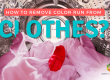 How to remove colour run from clothes_