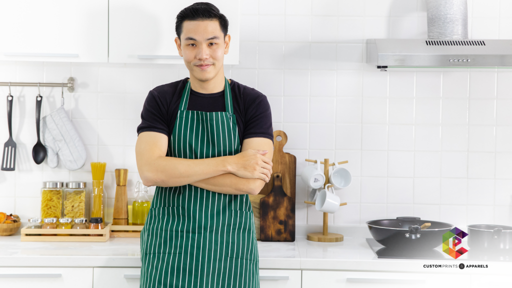 Man wearing apron
