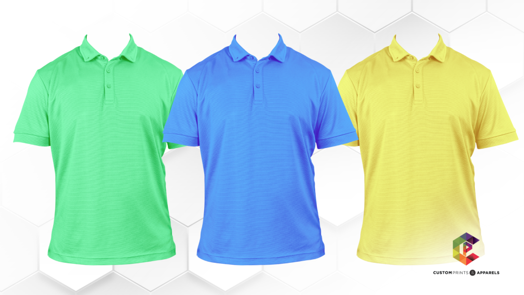 Different colours of t-shirts